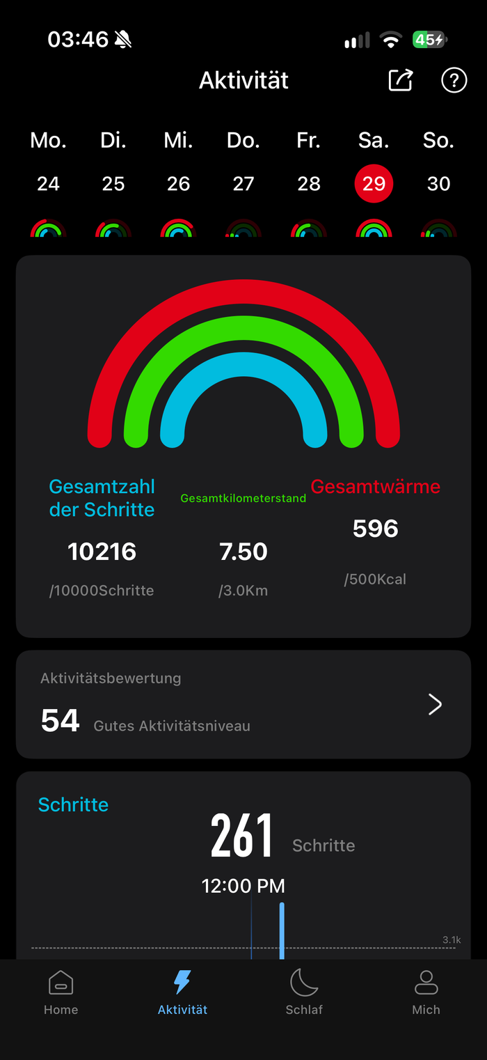 Jeder Schritt zählt mit